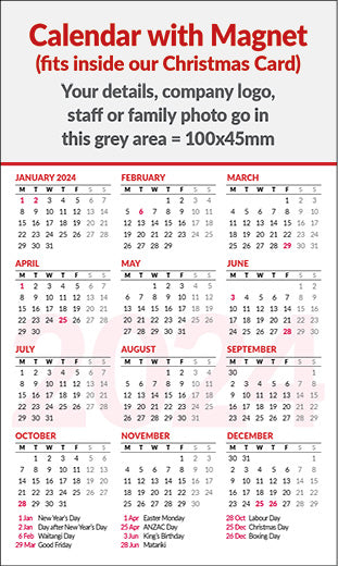 CC Magnet Calendar 100x154mm