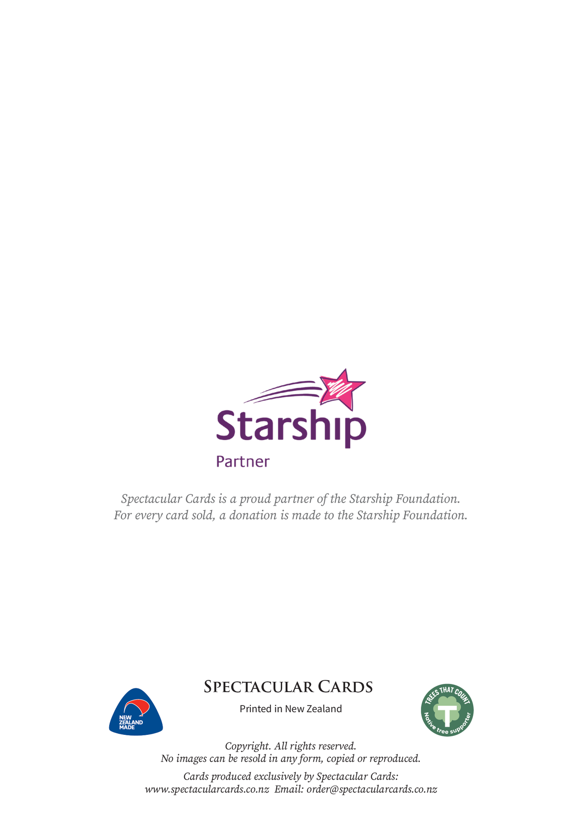 NZ308 Starship Card